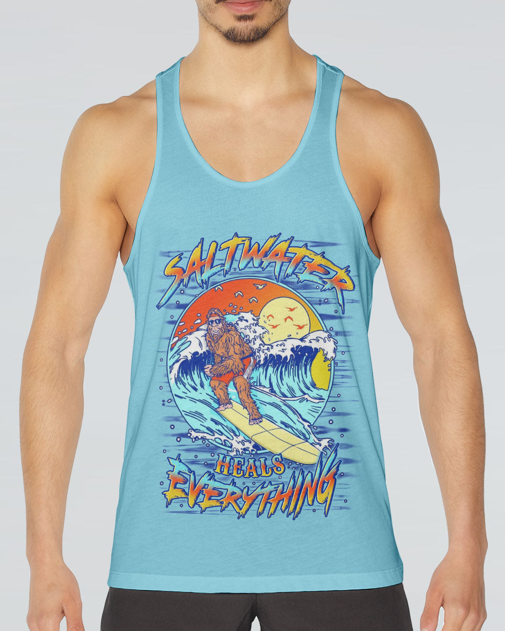 SALTWATER HEALS EVERYTHING BIGFOOT ALL OVER PRINT - YHLN0407254