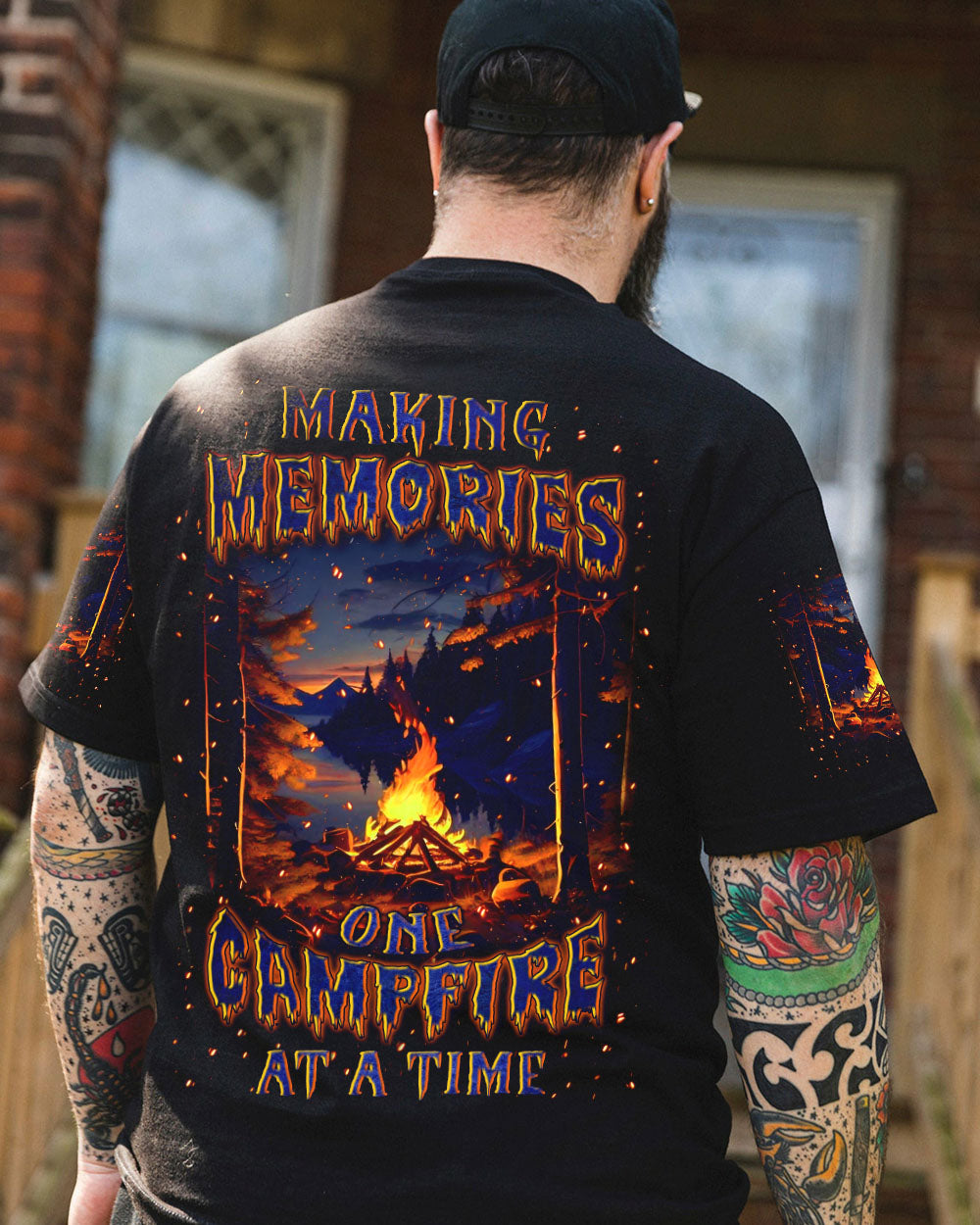 MAKING MEMORIES ONE CAMPFIRE AT A TIME ALL OVER PRINT - YHLN0409241