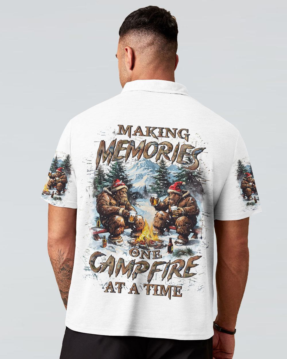 MAKING MEMORIES ONE CAMPFIRE AT A TIME CHRISTMAS ALL OVER PRINT - YHLN0410241