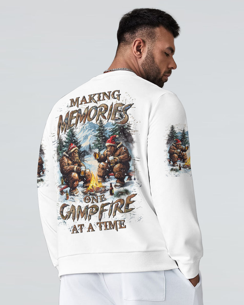MAKING MEMORIES ONE CAMPFIRE AT A TIME CHRISTMAS ALL OVER PRINT - YHLN0410241