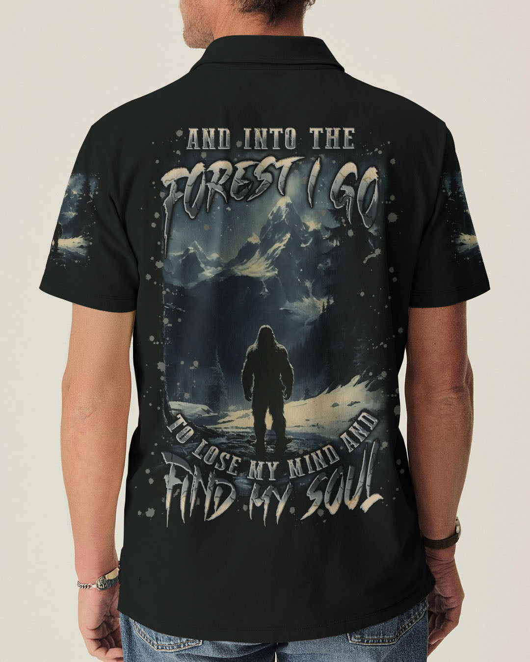 AND INTO THE FOREST I GO BIGFOOT ALL OVER PRINT - YHLN0412251