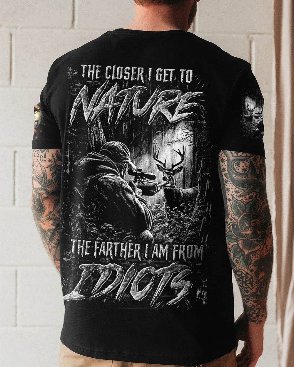 THE CLOSER I GET TO NATURE HUNTING ALL OVER PRINT - YHLN0512252
