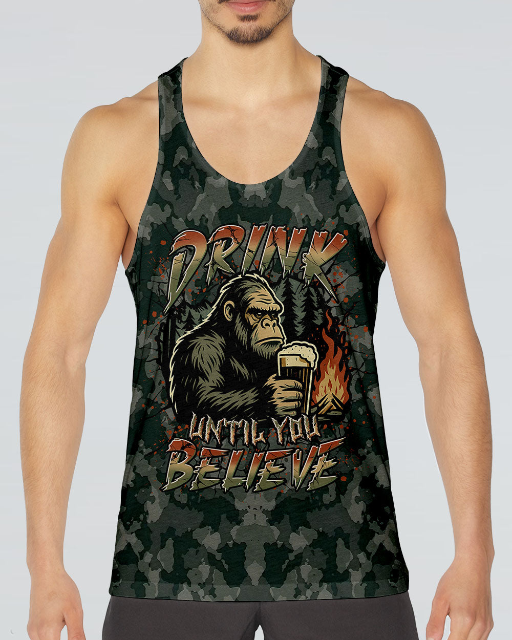 DRINK UNTIL YOU BELIEVE BIGFOOT ALL OVER PRINT - YHLN0606254