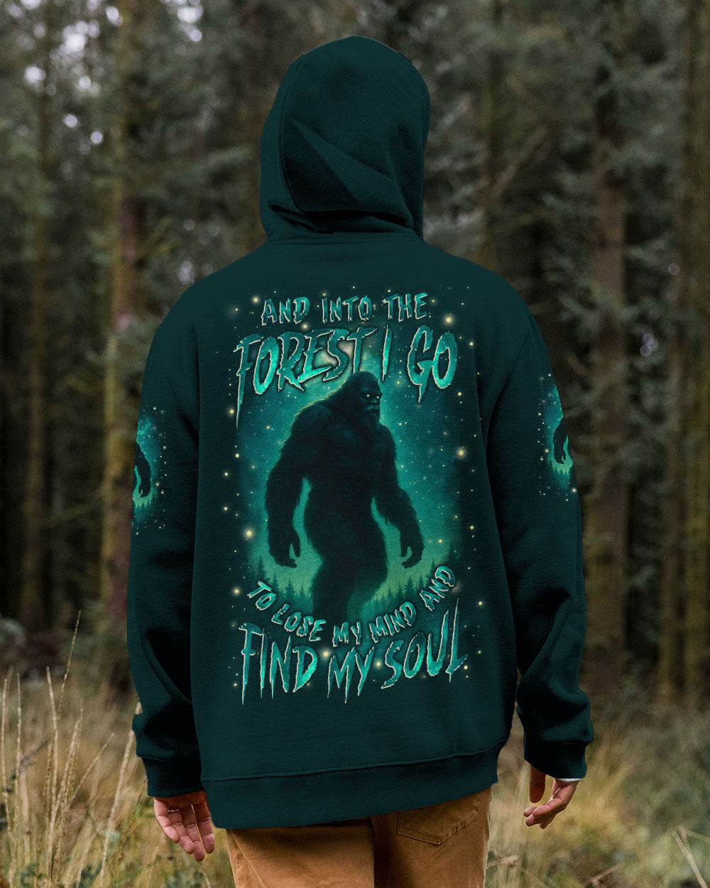 AND INTO THE FOREST I GO BIGFOOT ALL OVER PRINT - YHLN0812253
