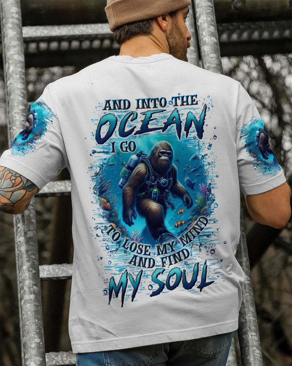 AND INTO THE OCEAN I GO BIGFOOT ALL OVER PRINT - YHLN0907253
