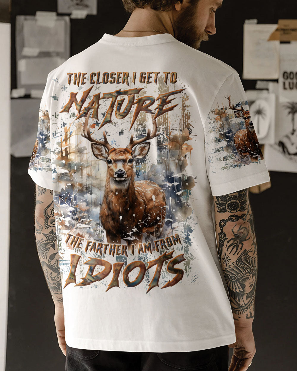 THE CLOSER I GET TO NATURE ALL OVER PRINT - YHLN0909243