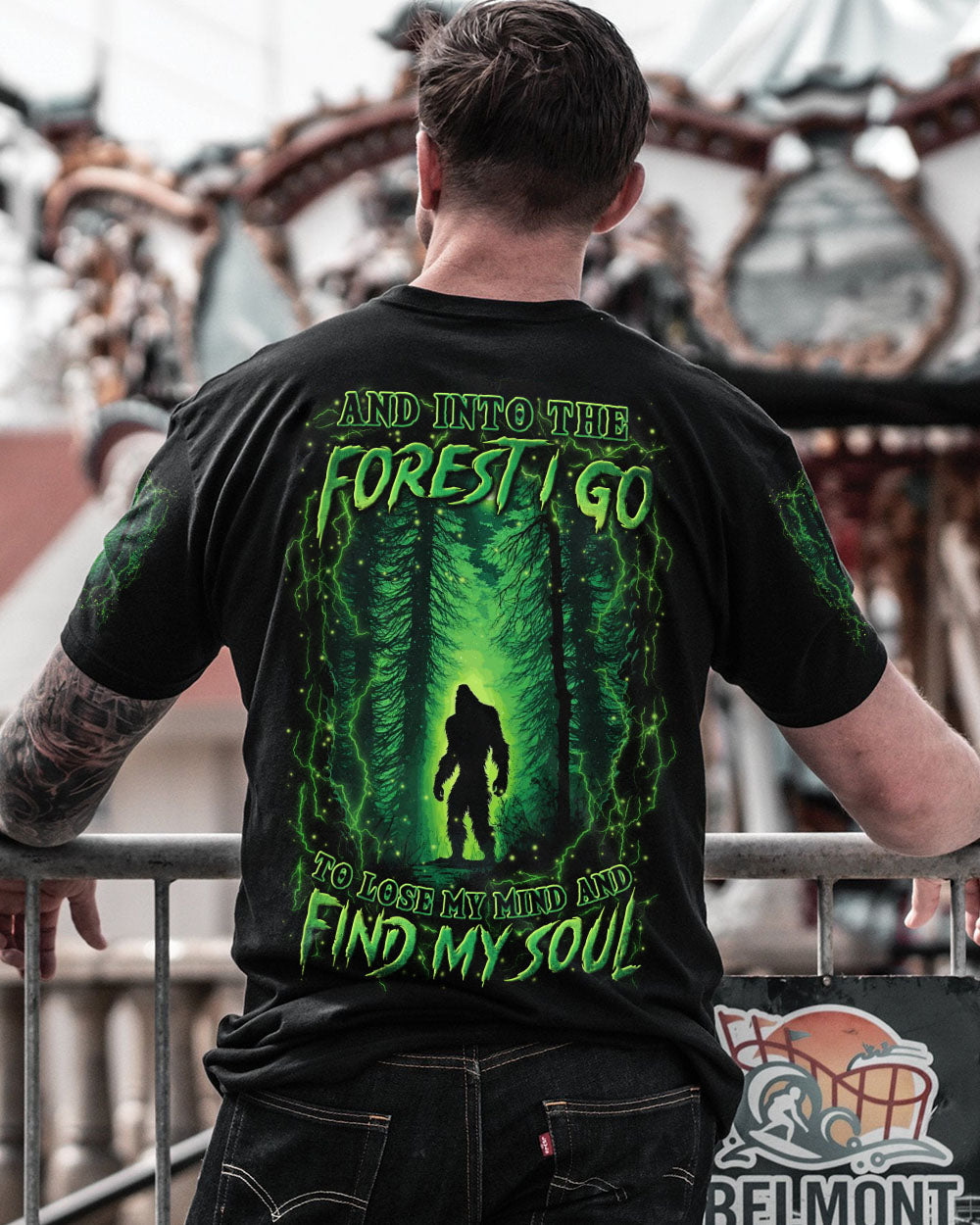 AND INTO THE FOREST I GO BIGFOOT ALL OVER PRINT - YHLN1001254