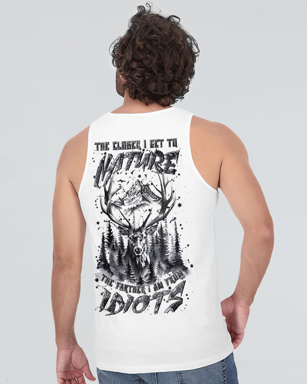 THE CLOSER I GET TO NATURE DEER ALL OVER PRINT - YHLN1002253