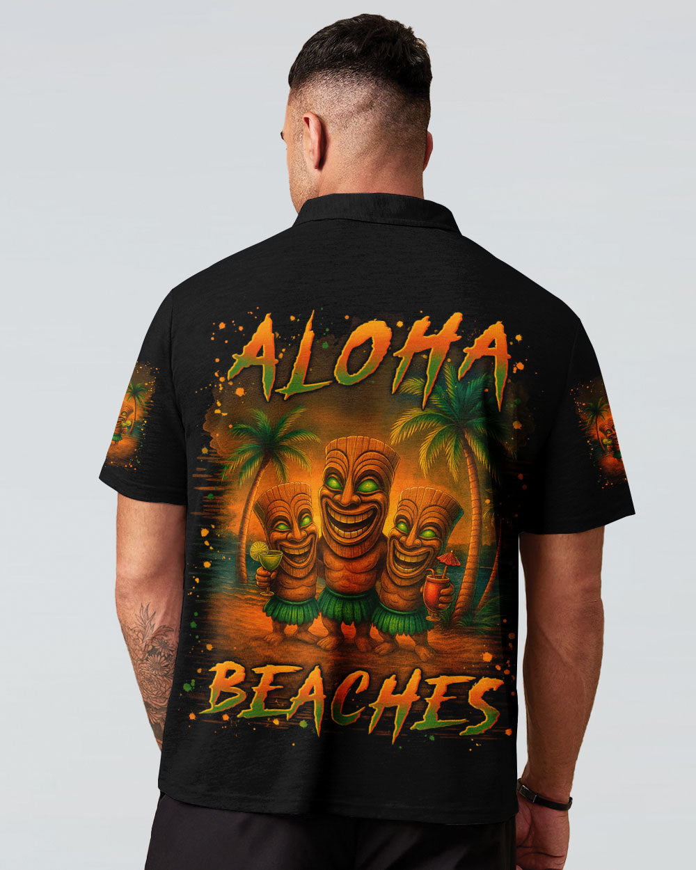 ALOHA BEACHES TIKI ALL OVER PRINT - YHLN1107252