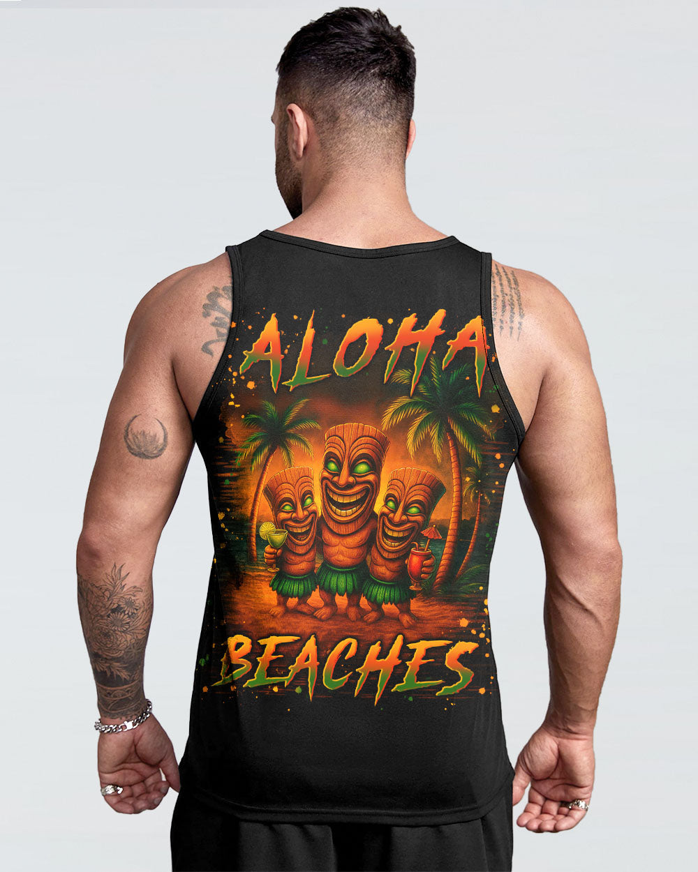 ALOHA BEACHES TIKI ALL OVER PRINT - YHLN1107252