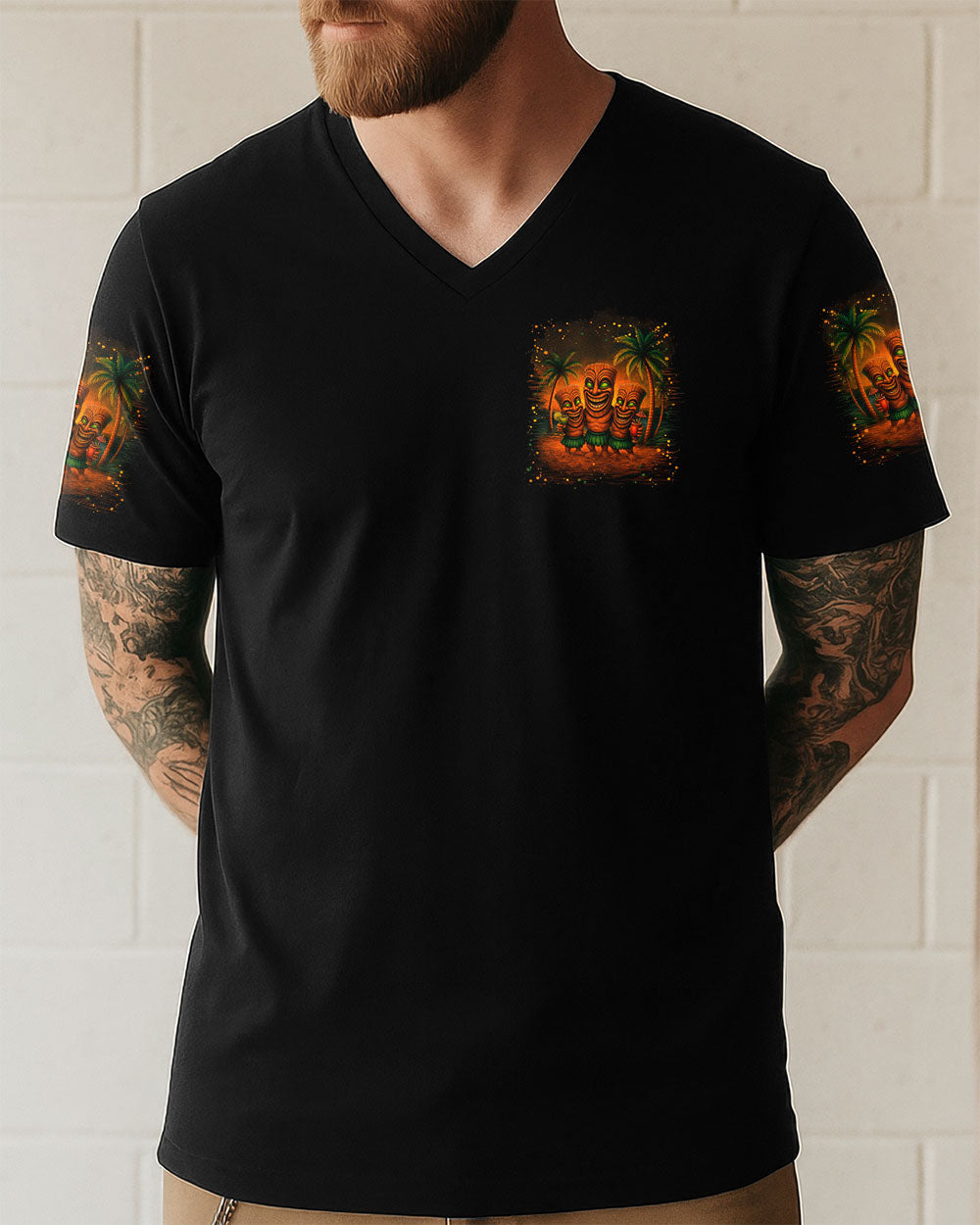 ALOHA BEACHES TIKI ALL OVER PRINT - YHLN1107252