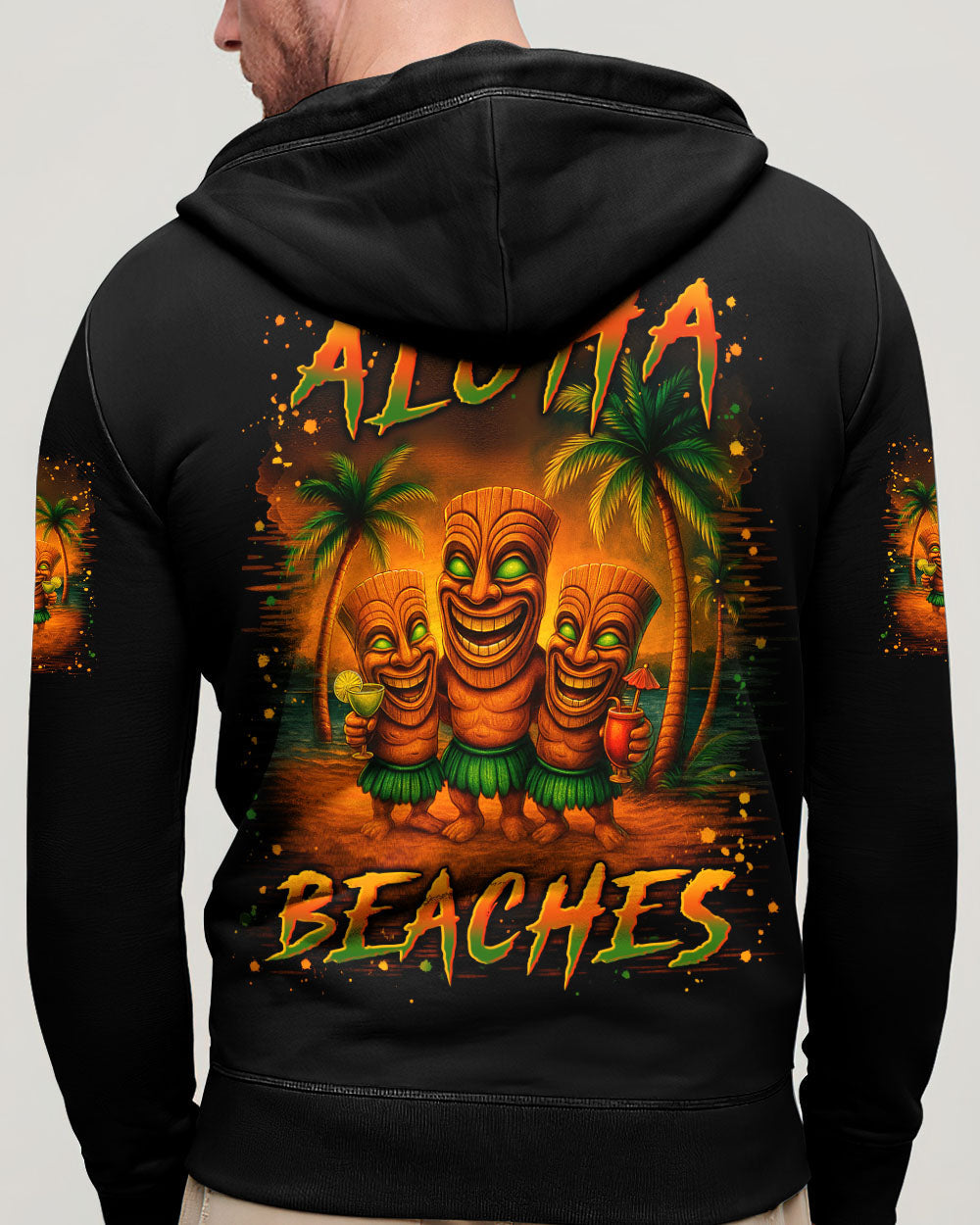 ALOHA BEACHES TIKI ALL OVER PRINT - YHLN1107252