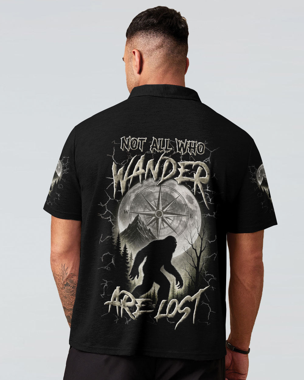 NOT ALL WHO WANDER ARE LOST BIGFOOT ALL OVER PRINT - YHLN1205251