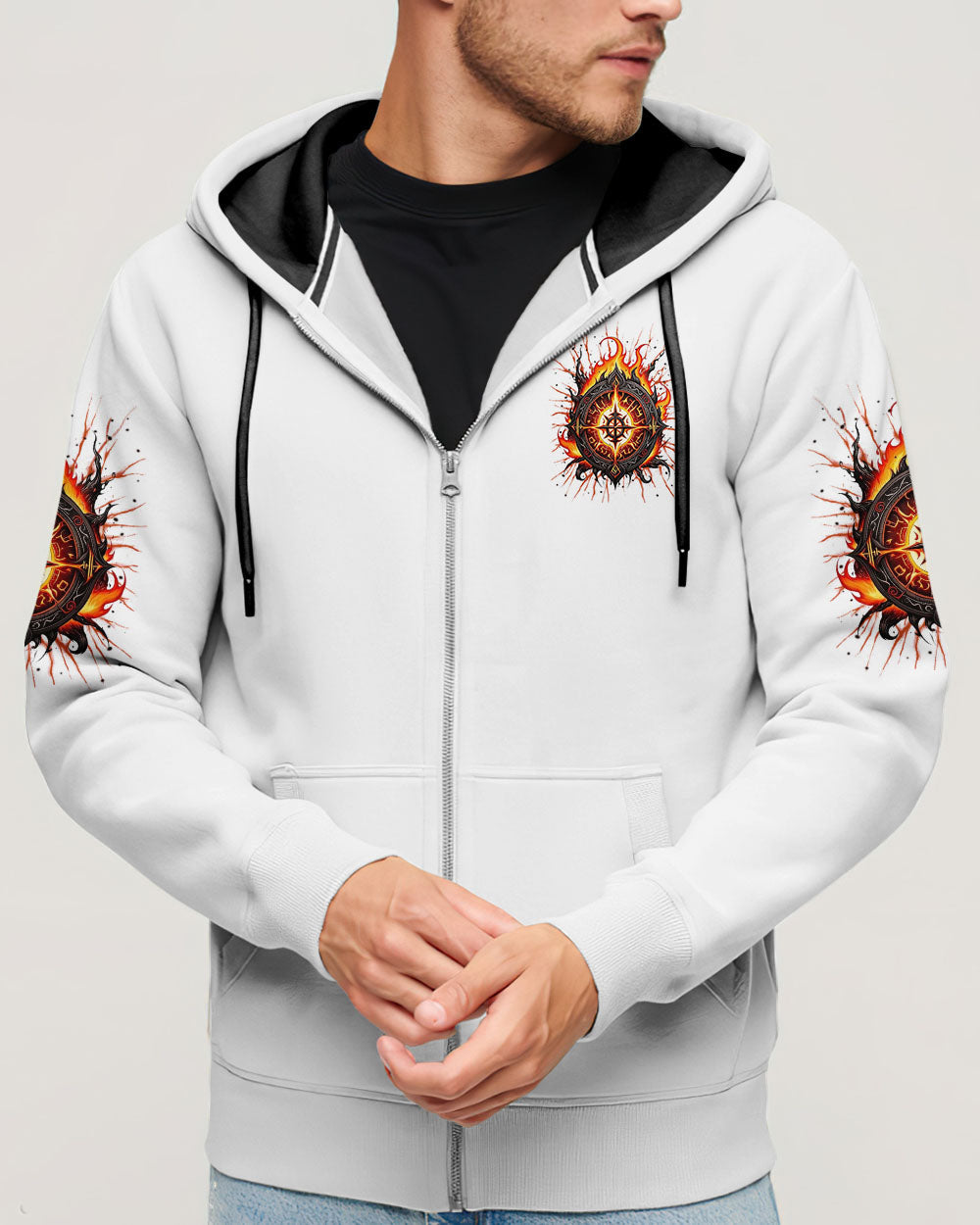 NOT ALL WHO WANDER ARE LOST COMPASS FIRE ALL OVER PRINT - YHLN1403254