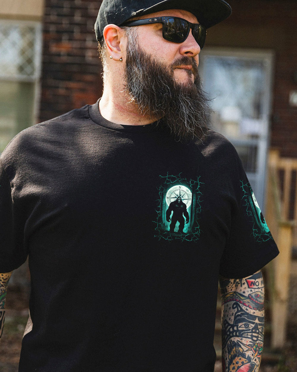 NOT ALL WHO WANDER ARE LOST BIGFOOT ALL OVER PRINT - YHLN1605252