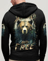 STAY WILD AND FREE BEAR ALL OVER PRINT - YHLN1701254
