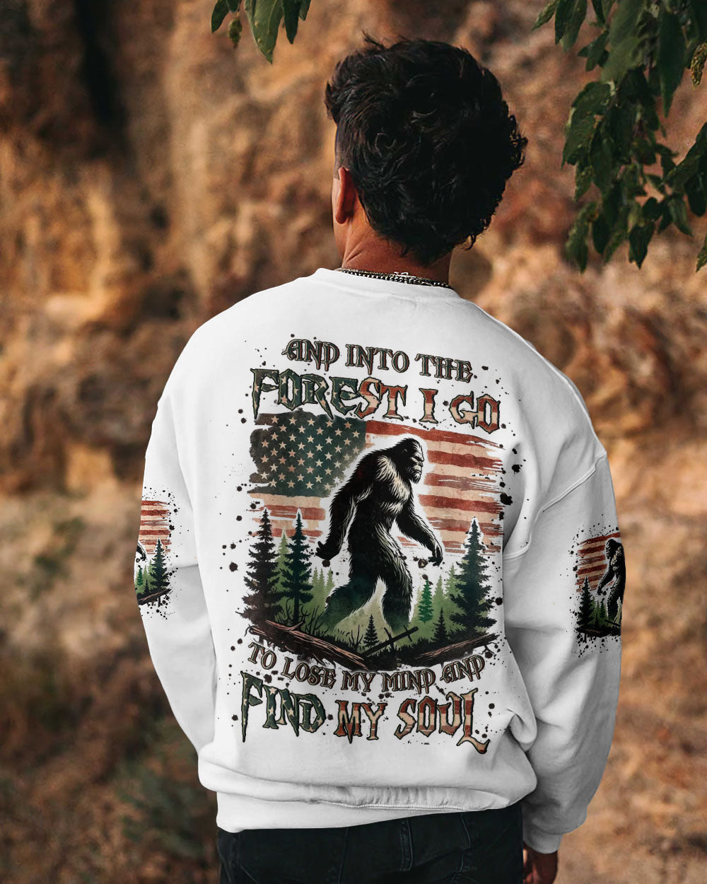 AND INTO THE FOREST I GO BIGFOOT ALL OVER PRINT - YHLN1704253