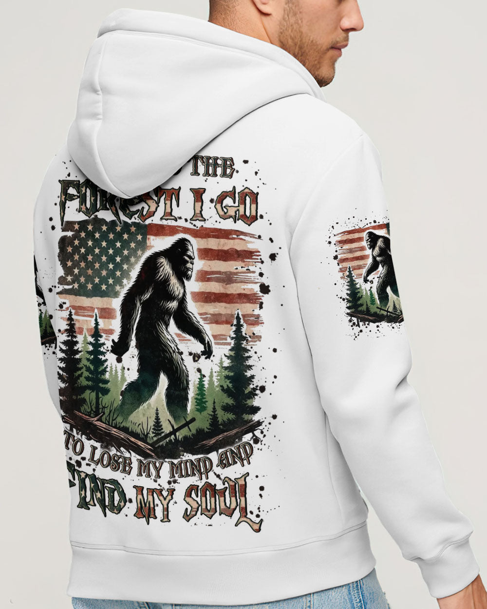 AND INTO THE FOREST I GO BIGFOOT ALL OVER PRINT - YHLN1704253