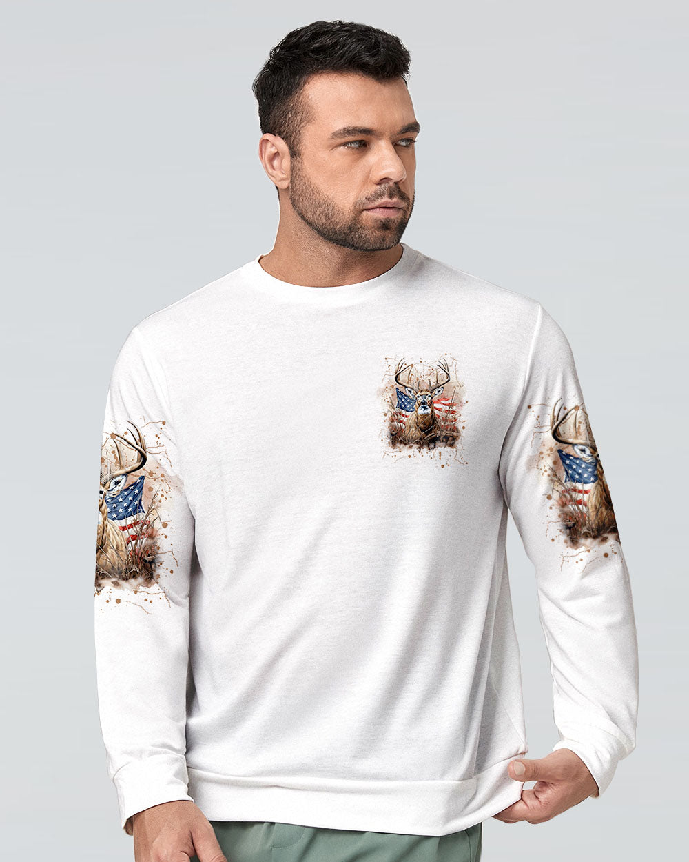 THE CLOSER I GET TO NATURE DEER HUNTING ALL OVER PRINT - YHLN1707242