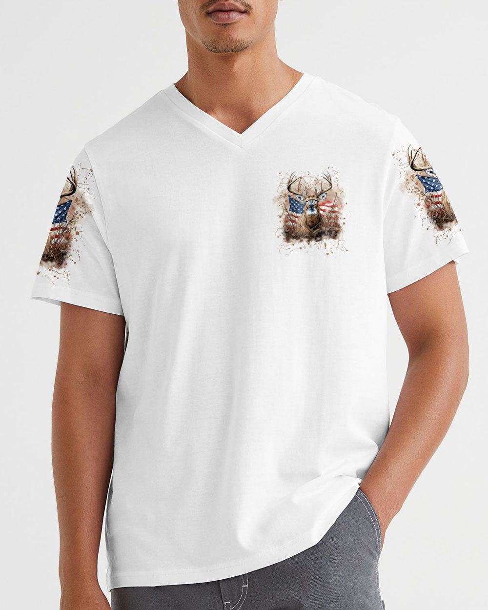 THE CLOSER I GET TO NATURE DEER HUNTING ALL OVER PRINT - YHLN1707242