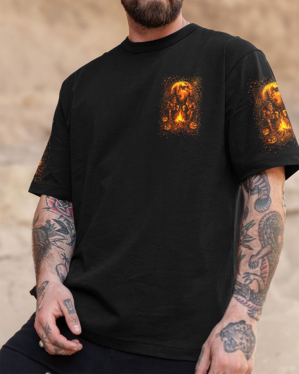 MAKING MEMORIES ONE CAMPFIRE AT A TIME BIGFOOT HALLOWEEN ALL OVER PRINT - YHLN1807254