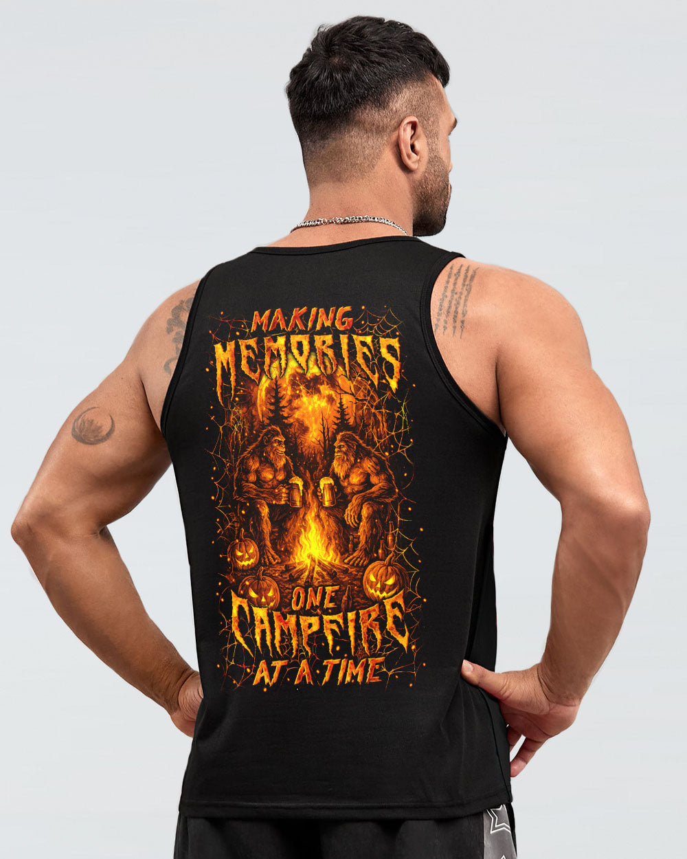 MAKING MEMORIES ONE CAMPFIRE AT A TIME BIGFOOT HALLOWEEN ALL OVER PRINT - YHLN1807254