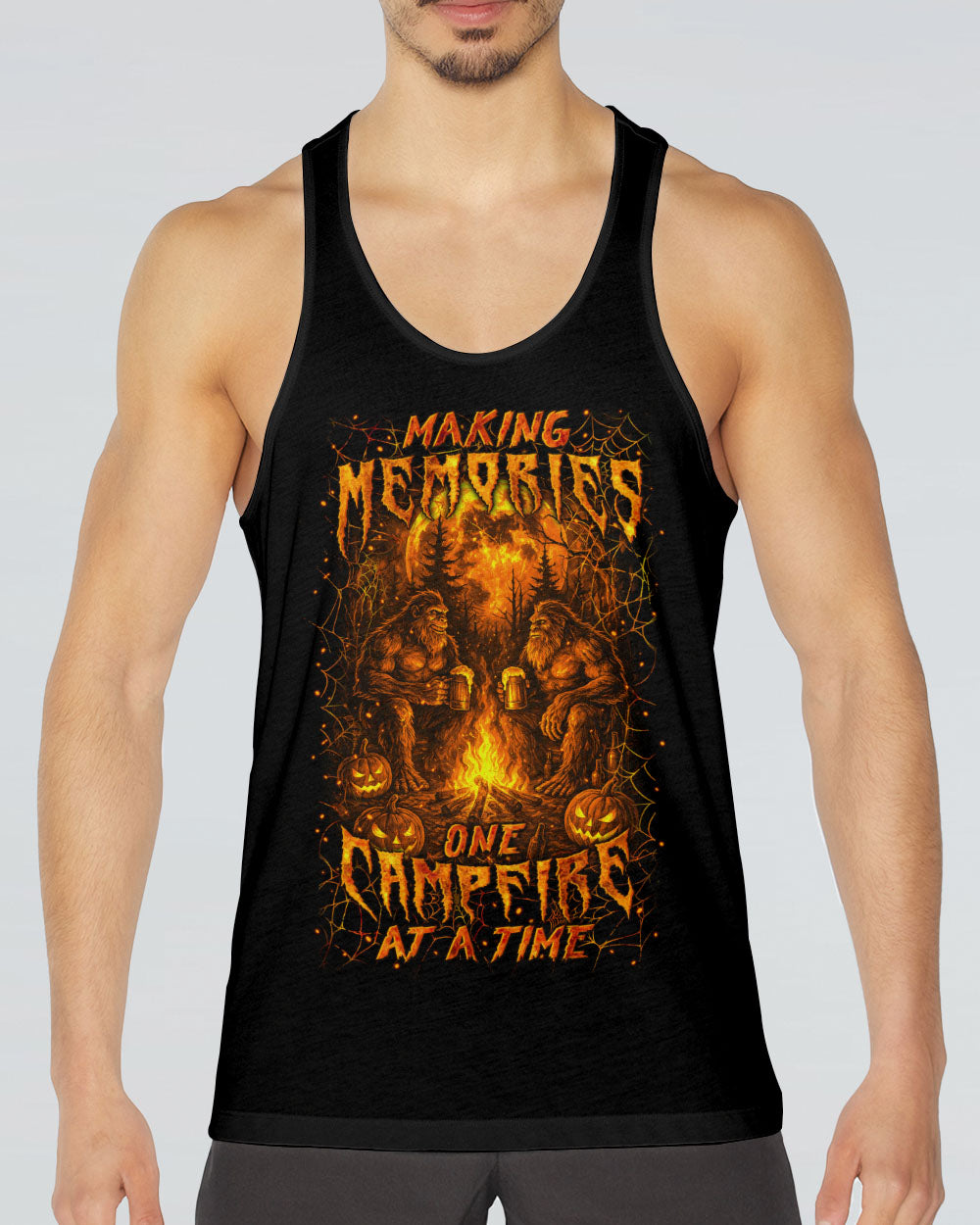 MAKING MEMORIES ONE CAMPFIRE AT A TIME BIGFOOT HALLOWEEN ALL OVER PRINT - YHLN1807254