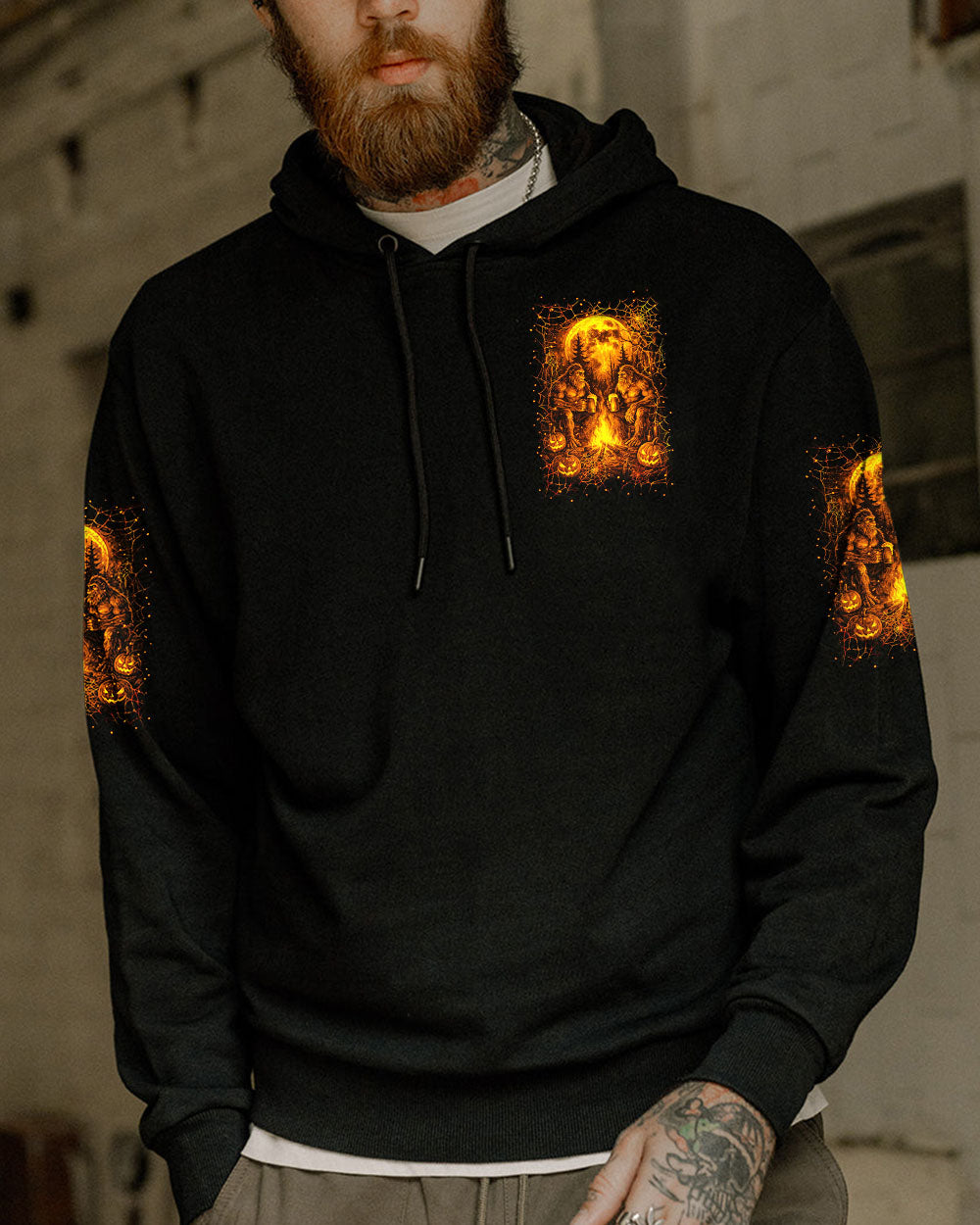 MAKING MEMORIES ONE CAMPFIRE AT A TIME BIGFOOT HALLOWEEN ALL OVER PRINT - YHLN1807254