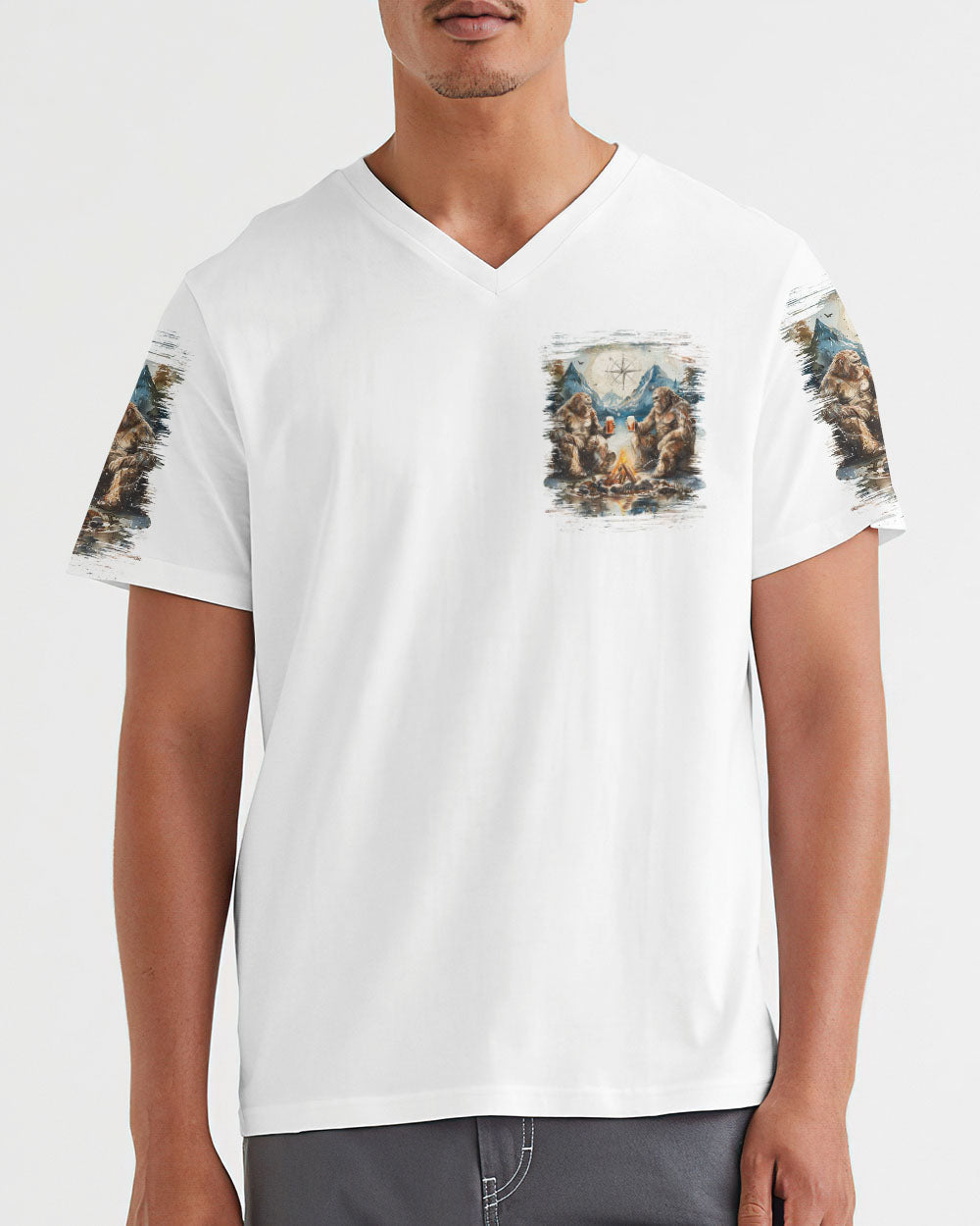  MAKING MEMORIES ONE CAMPFIRE AT A TIME BIGFOOT ALL OVER PRINT - YHLN1912241