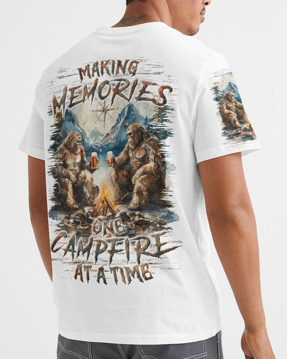 MAKING MEMORIES ONE CAMPFIRE AT A TIME BIGFOOT ALL OVER PRINT - YHLN1912241
