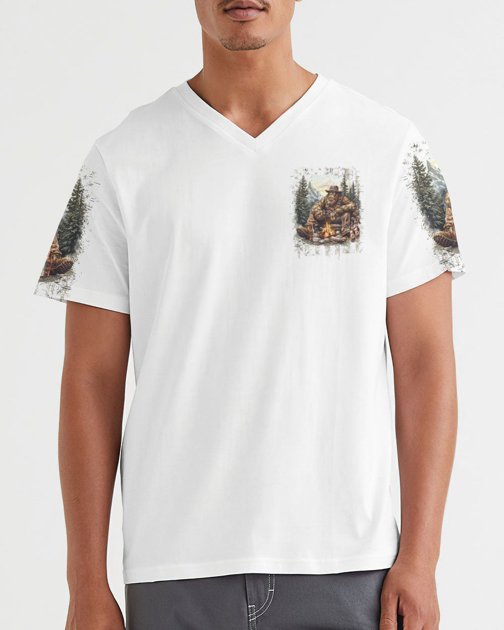 THE CLOSER I GET TO NATURE BIGFOOT ALL OVER PRINT - YHLN2108241
