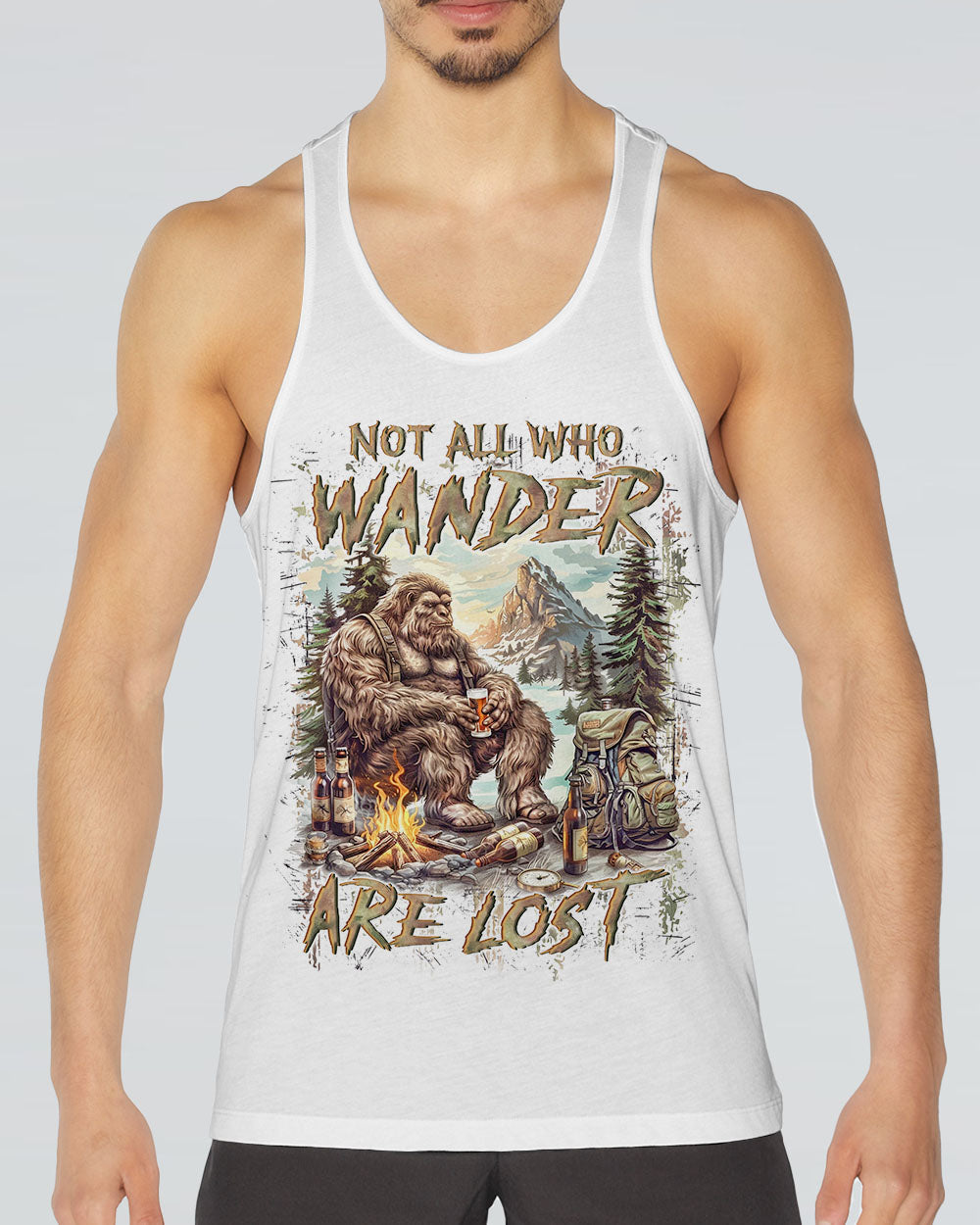 NOT ALL WHO WANDER ARE LOST BIGFOOT ALL OVER PRINT - YHLN2208242
