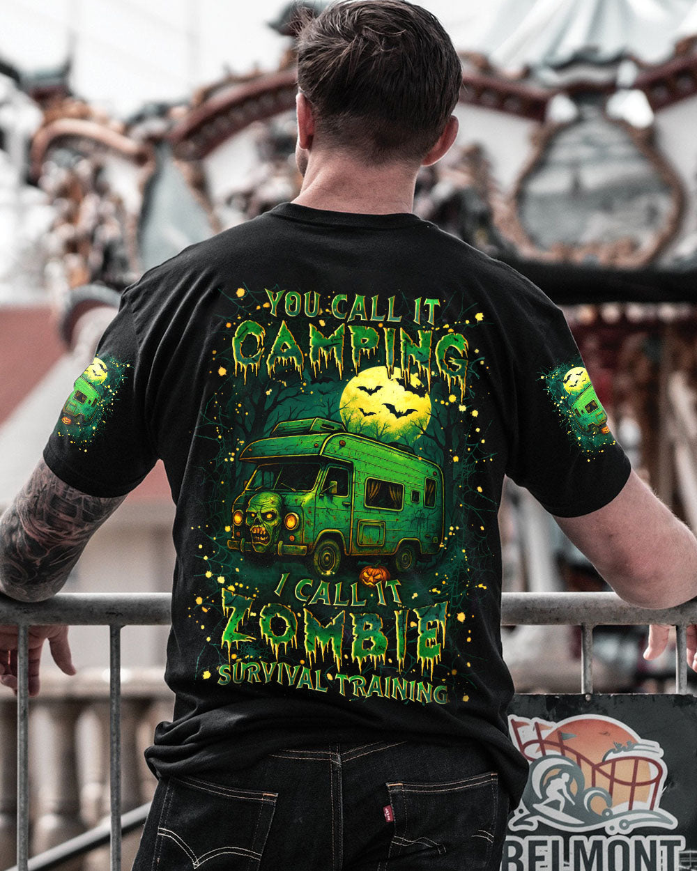 ZOMBIE SURVIVAL TRAINING HALLOWEEN ALL OVER PRINT - YHLN2208253