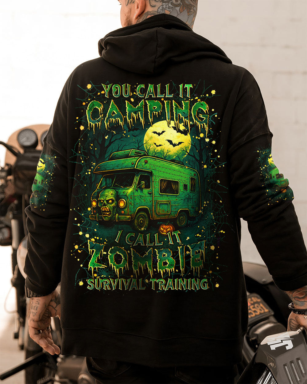ZOMBIE SURVIVAL TRAINING HALLOWEEN ALL OVER PRINT - YHLN2208253