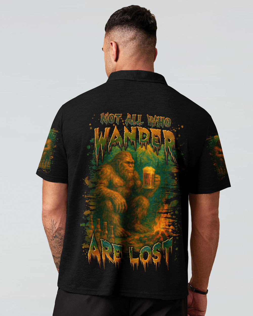 NOT ALL WHO WANDER ARE LOST BIGFOOT COMPASS ALL OVER PRINT - YHLN2306254