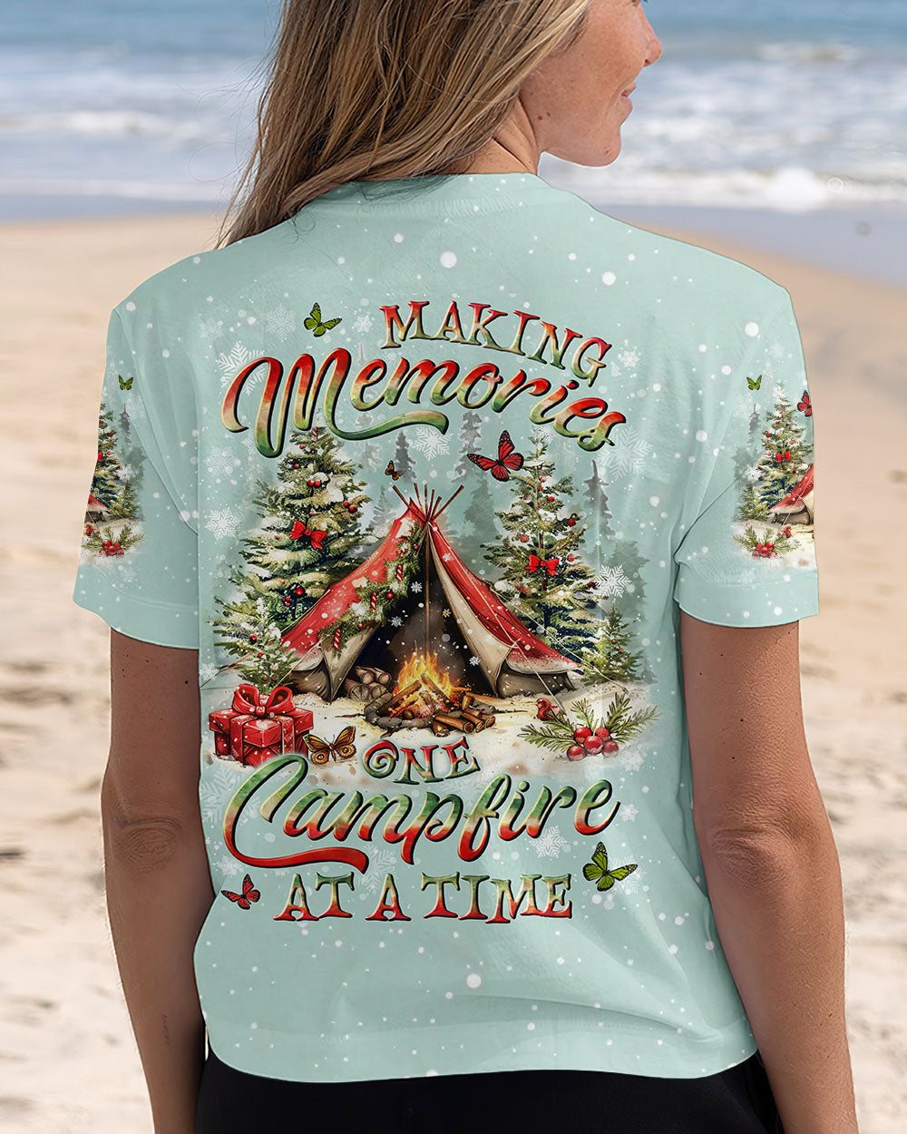 MAKING MEMORIES ONE CAMPFIRE AT A TIME CHRISTMAS ALL OVER PRINT - YHLN2310243