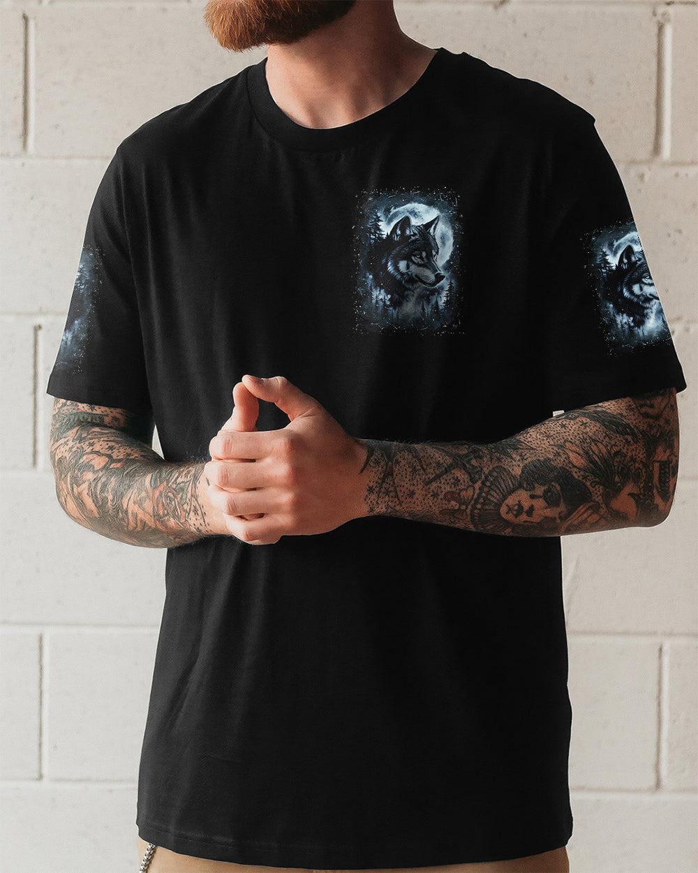 HELLO DARKNESS MY OLD FRIEND WOLF ALL OVER PRINT - YHLN2312252