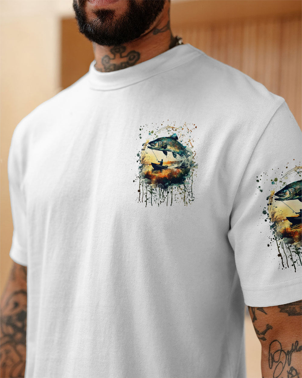 THE CLOSER I GET TO NATURE FISHING ALL OVER PRINT - YHLN2405254