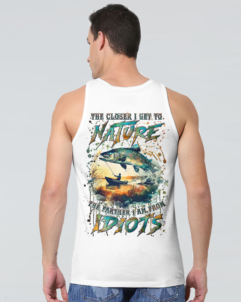 THE CLOSER I GET TO NATURE FISHING ALL OVER PRINT - YHLN2405254