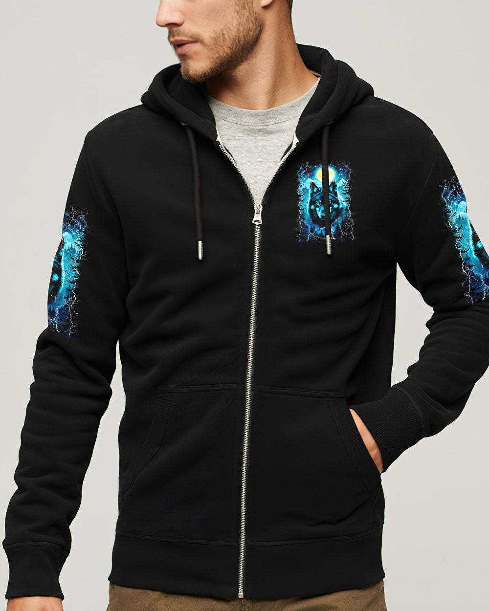 HELLO DARKNESS MY OLD FRIEND WOLF ALL OVER PRINT - YHLN2409254