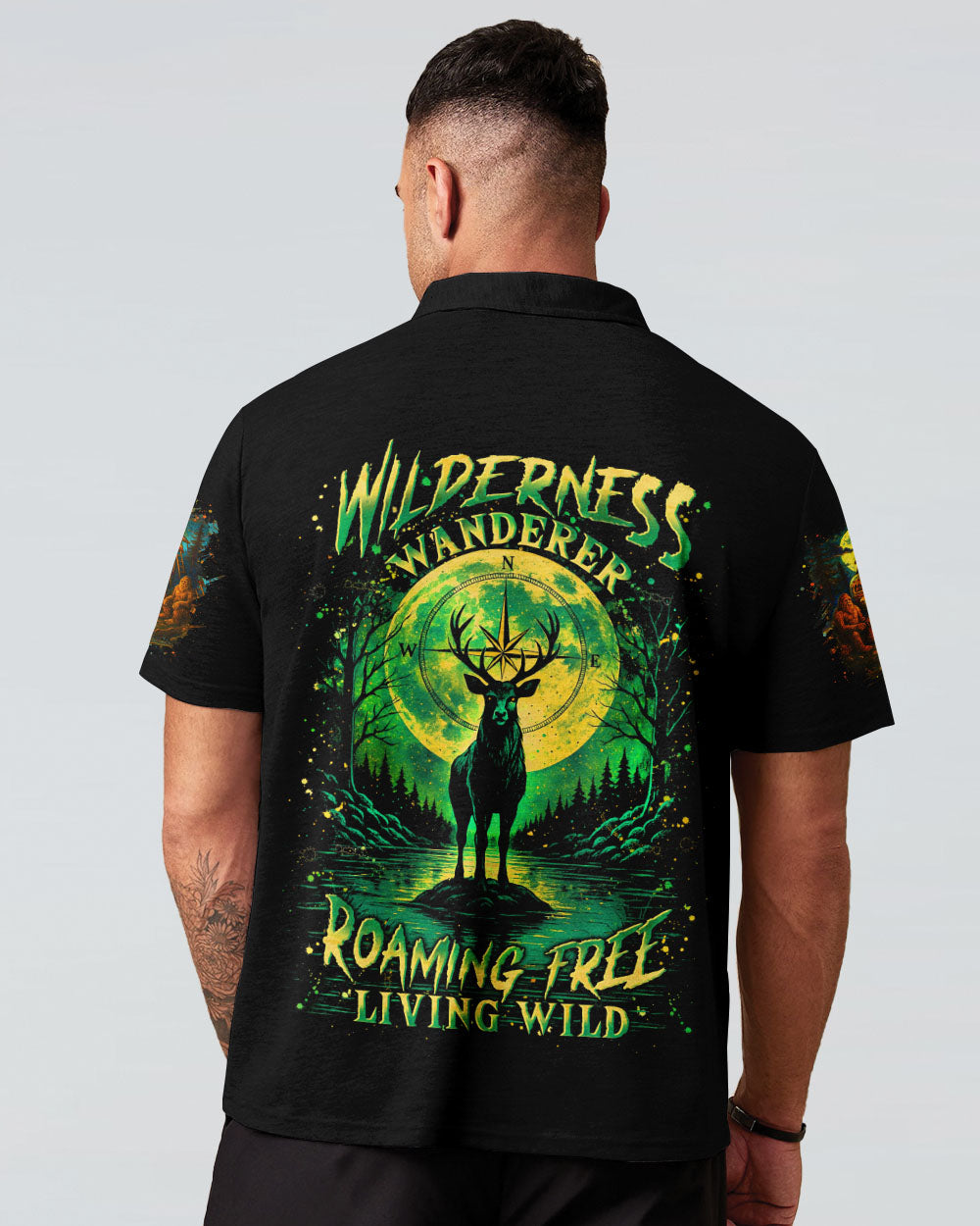 WILDERNESS WANDERER ROAMING FREE LIVING WILD DEER ALL OVER PRINT - YHLN2807252