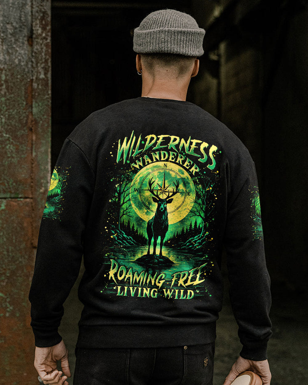 WILDERNESS WANDERER ROAMING FREE LIVING WILD DEER ALL OVER PRINT - YHLN2807252