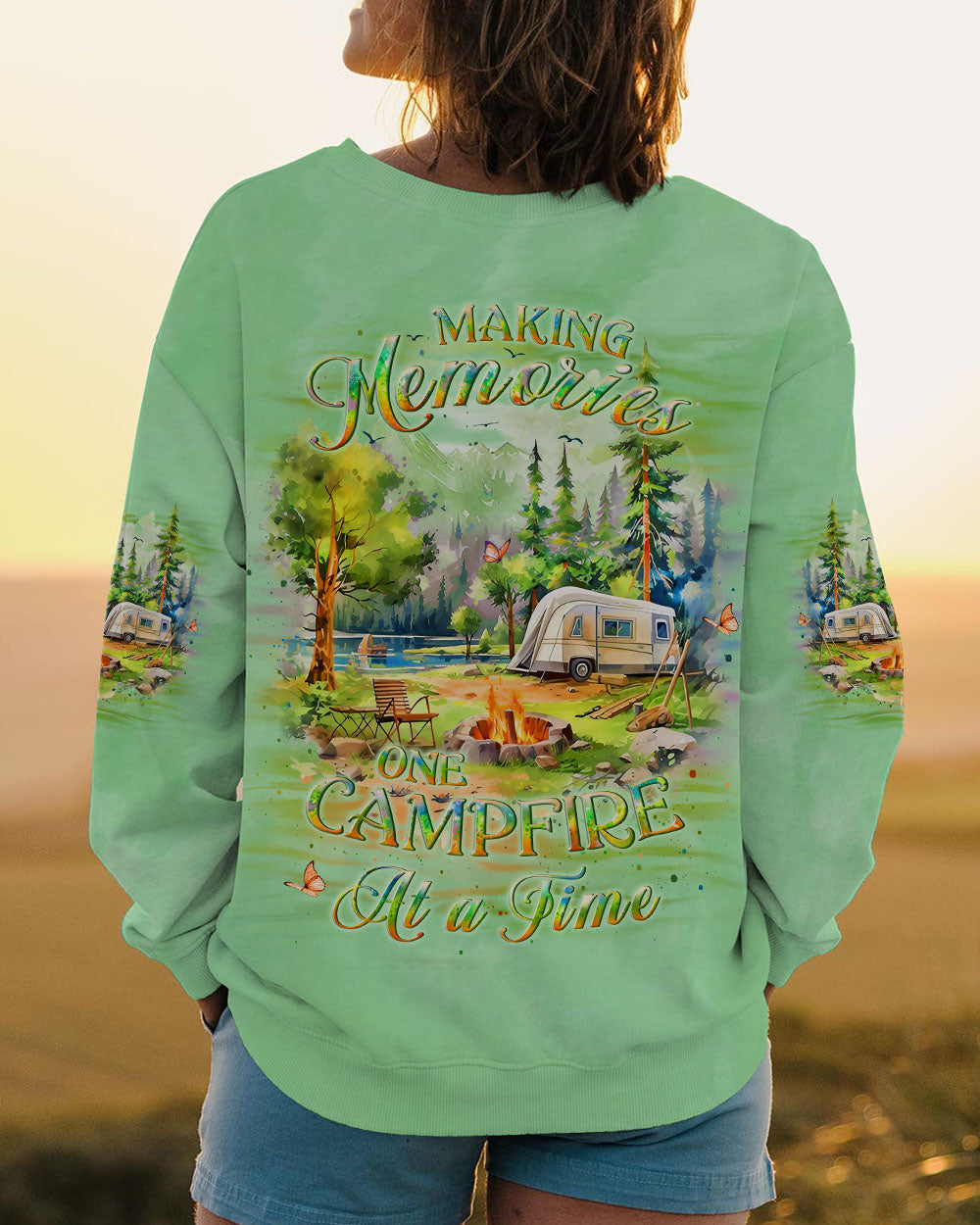 MAKING MEMORIES ONE CAMPFIRE AT A TIME ALL OVER PRINT - YHLT0208241