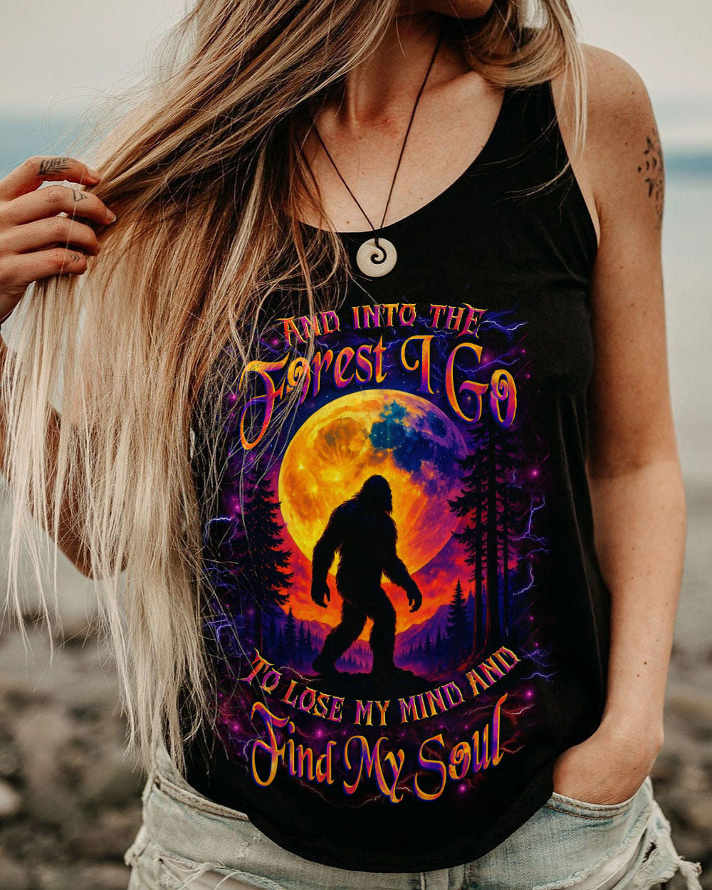 AND INTO THE FOREST I GO BIGFOOT ALL OVER PRINT - YHLT0307251