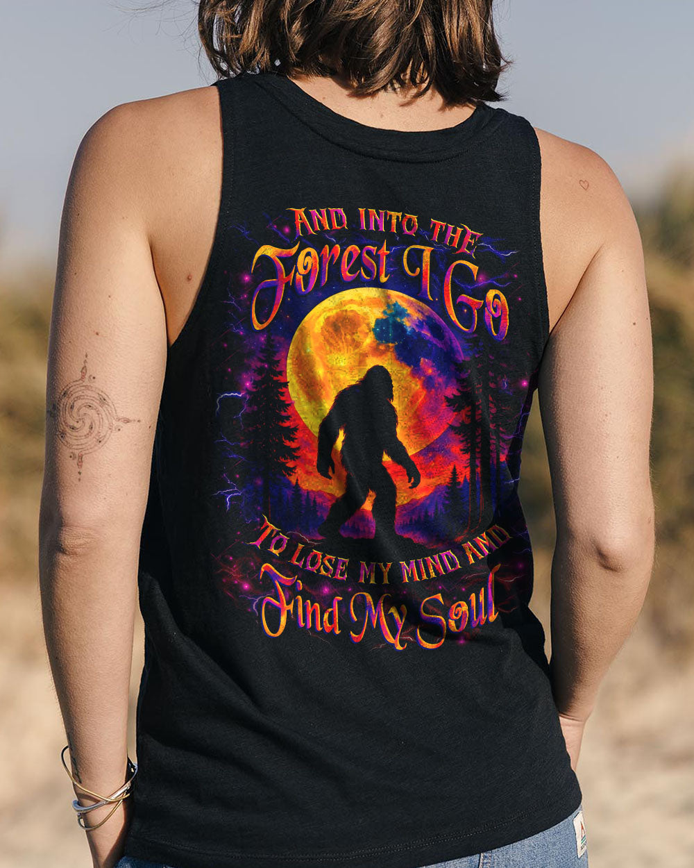 AND INTO THE FOREST I GO BIGFOOT ALL OVER PRINT - YHLT0307251