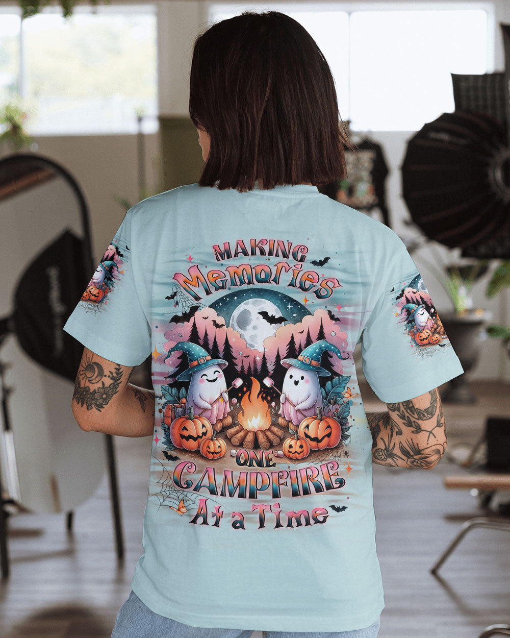 MAKING MEMORIES ONE CAMPFIRE AT A TIME HALLOWEEN ALL OVER PRINT - YHLT0409243