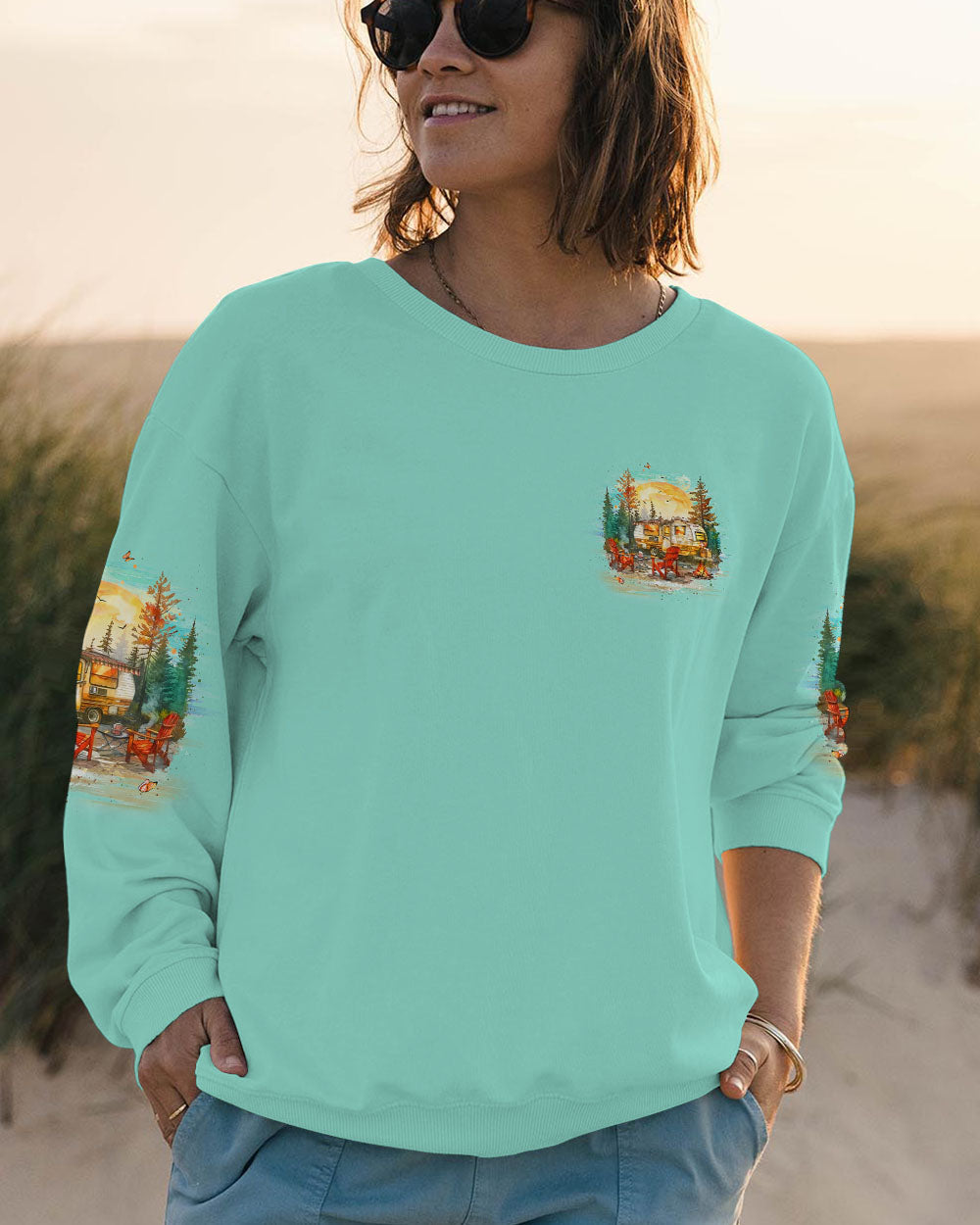 IT'S ALWAYS HAPPY HOUR WHEN I'M CAMPING ALL OVER PRINT - YHLT0807243