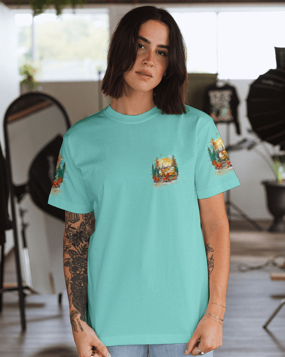 IT'S ALWAYS HAPPY HOUR WHEN I'M CAMPING ALL OVER PRINT - YHLT0807243