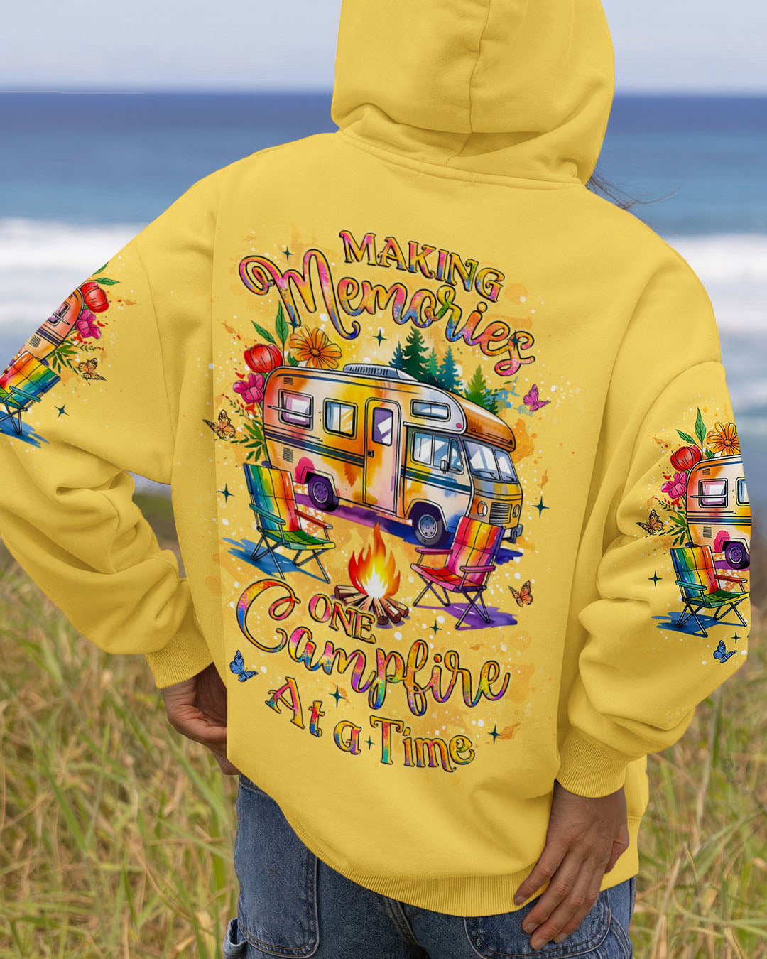 MAKING MEMORIES ONE CAMPFIRE AT A TIME ALL OVER PRINT - YHLT1709252
