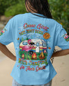 SOME GIRLS ARE BORN WITH CAMPING FLAMINGO ALL OVER PRINT - YHLT1809251